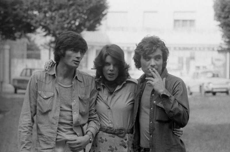 Октябрь 1972 года. Французске актёры Марк Порель, Джулиан Негулеско и певица Дани. Фото Giancarlo Botti.