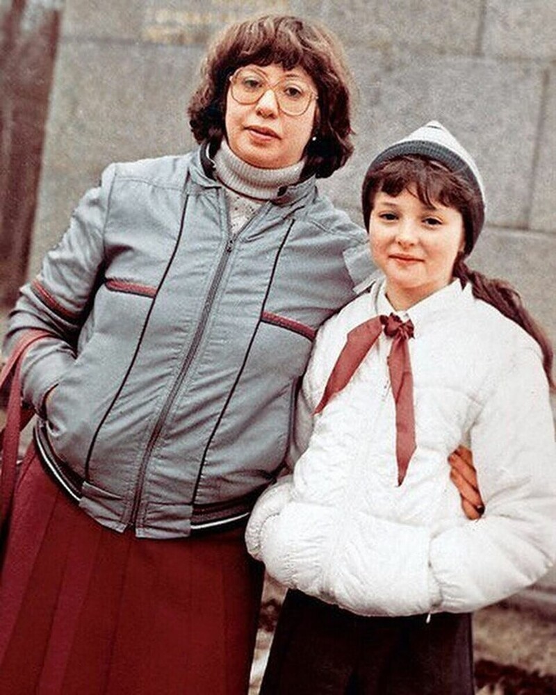 Анна Банщикова с мамой. 
