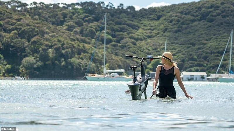 В Новой Зеландии представили электрический водный велосипед