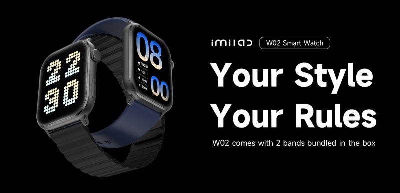 IMILAB W02 — умные часы с большим безрамочным экраном по супер цене