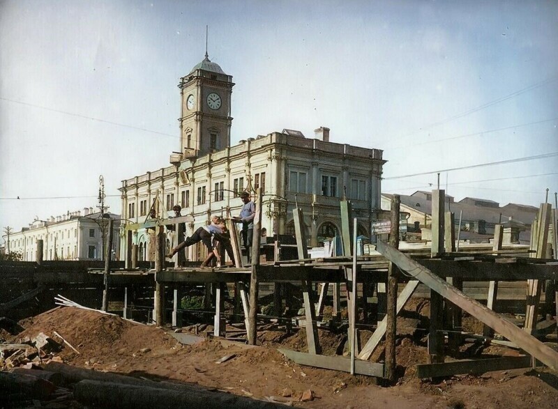 На Каланчевской площади, 1925 год.