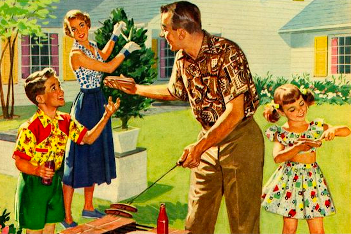 Old society. Американская мечта 1950. Американская семья 50-х годов. Американская семья 50е плакат. Американская мечта семья.