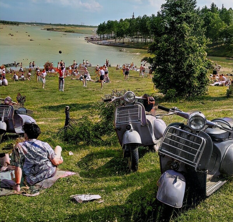 Летний день на Истринском водохранилище под Москвой, 1960-е