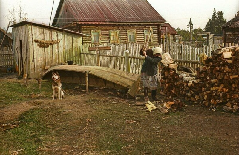 Деревня Березово, 1974 год.  Ханты-Мансийский АО