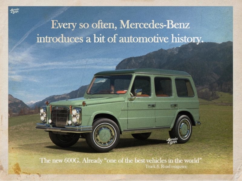 Что, если бы Mercedes «Гелендваген» появился в 1969 году в виде роскошного внедорожника?