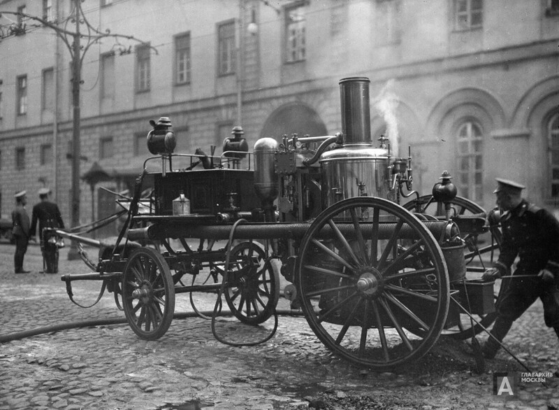 Пожарный обоз. Москва. 02 мая 1914 года