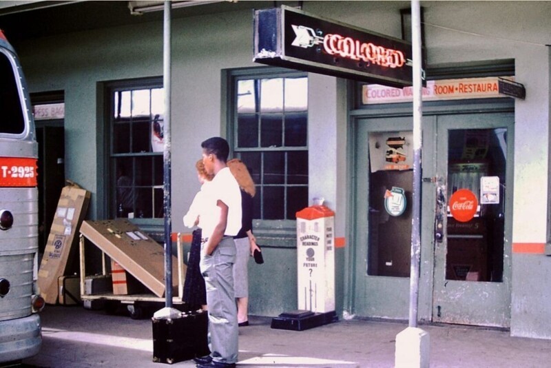  Автовокзал с залом ожидания для цветных, США, 1959 год