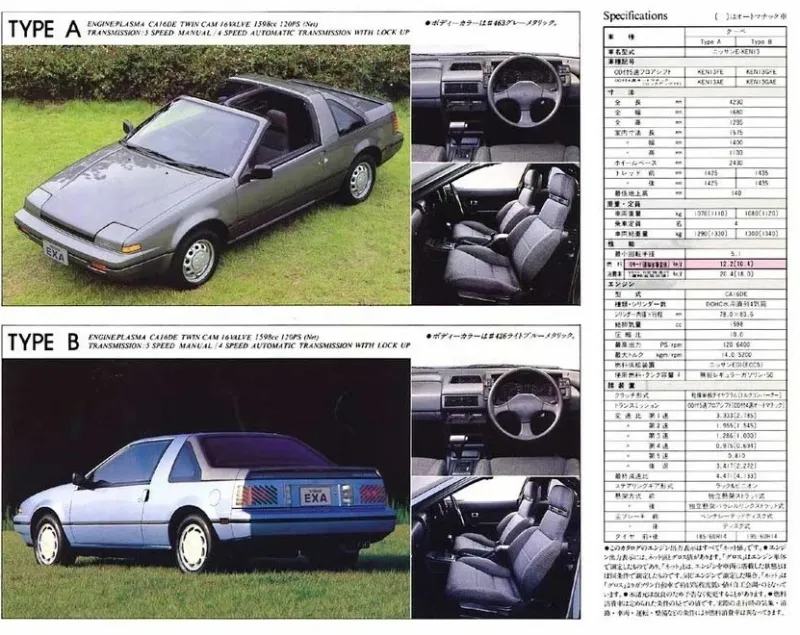 Nissan EXA: один автомобиль, который может менять стили кузова
