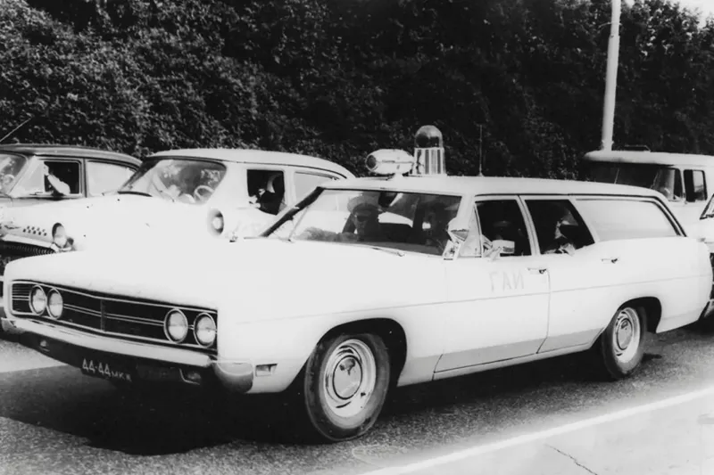 Ford Galaxy Wagon считается первой иномаркой, купленной для советской милиции — это произошло в 1967 году