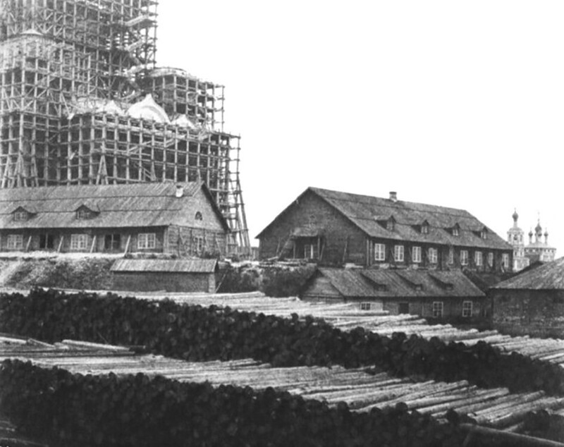  Строительство Храма Христа Спасителя, Москва, 1852 год