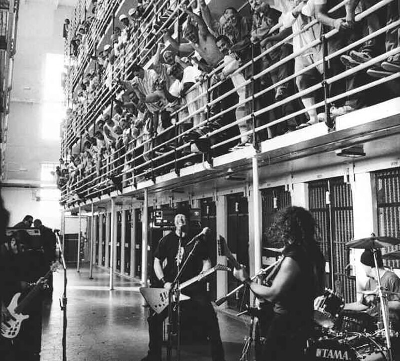Metallica в тюрьме Сан-Квентин.