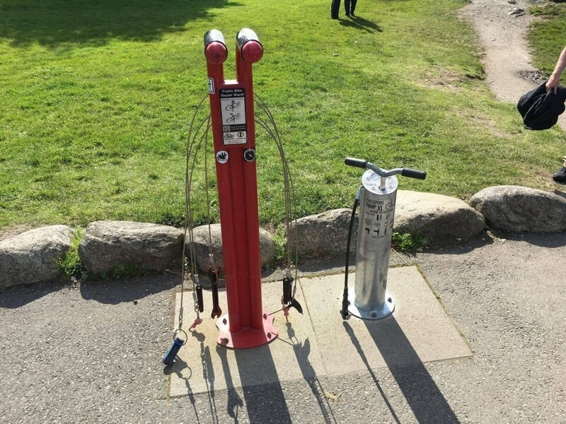 В Норвегии есть общественные велосипедные инструменты