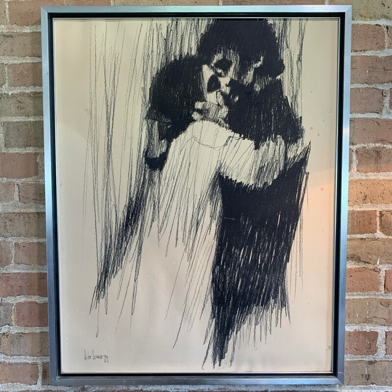 Картина Альдо Луонго “Юные влюбленные” 1969 год, всего за пять долларов