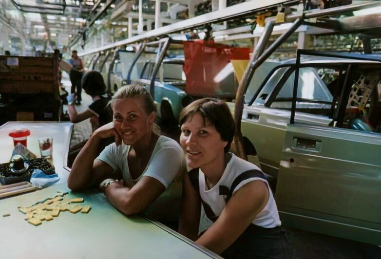 Обеденный перерыв на АвтоВАЗе, 1981 год.