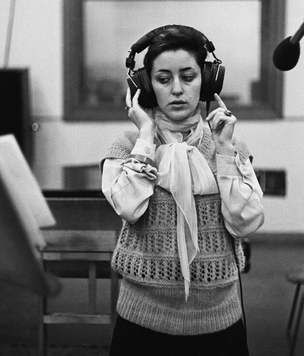 Тамара Гвердцители на записи песни, 1975 год