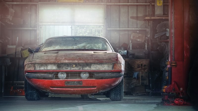 В музее Ferrari выставили редкий 365 GTB/4 Daytona 1969-го года, который всё еще находится в состоянии «амбарной находки»