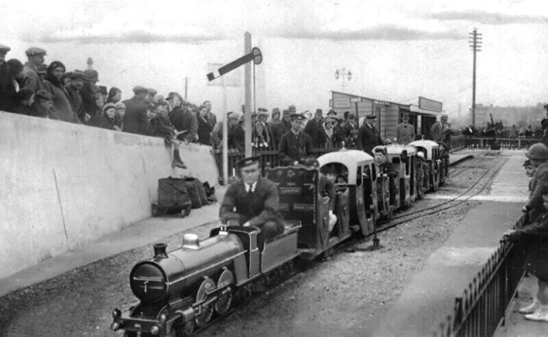 Миниатюрная железная дорога в Саутси, Великобритания. 1930-е гг