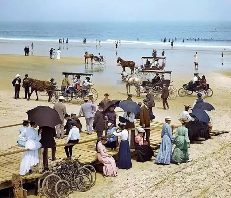 Америка на пляже. 1904. Дейтона-Бич