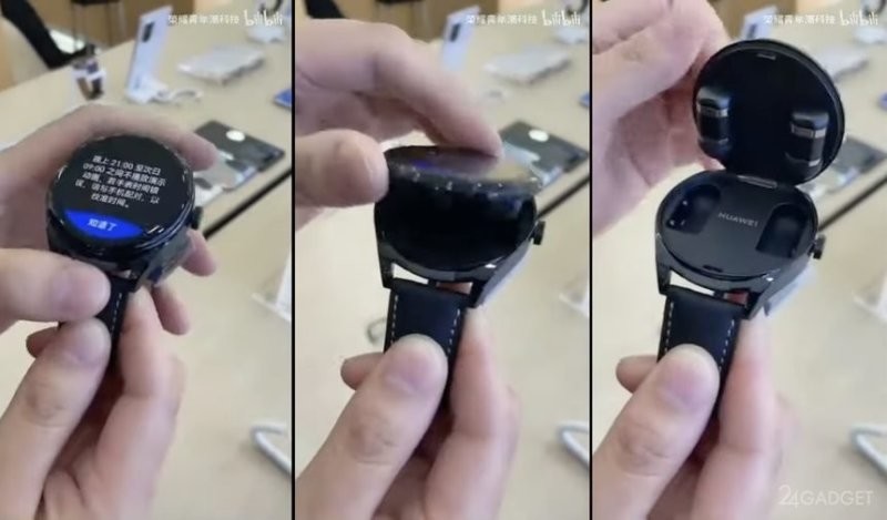 Huawei разработал умные часы со встроенными наушниками (2 фото + видео)