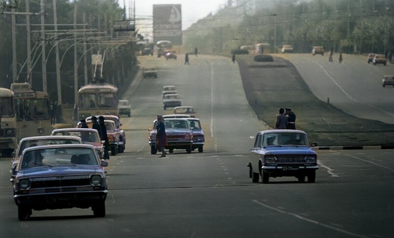 Ленинский проспект, 1975 год.