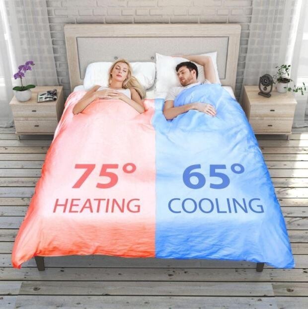 Умное пуховое одеяло, которое можно запрограммировать на определенную температуру с каждой стороны кровати