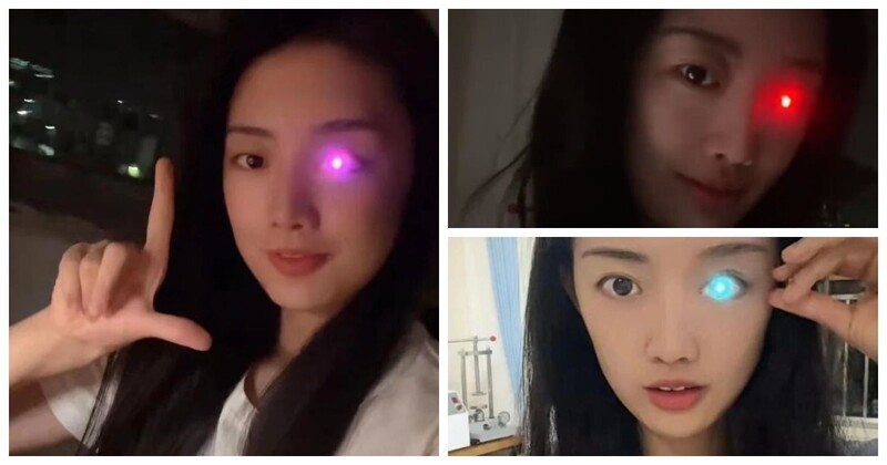 Китаянка создает уникальные светящиеся "бионические глаза"