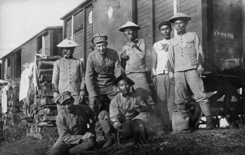 Вьетнамцы - бойцы Сибирского колониального батальона, воевавшие против Красной армии, Уфа, 1918 год