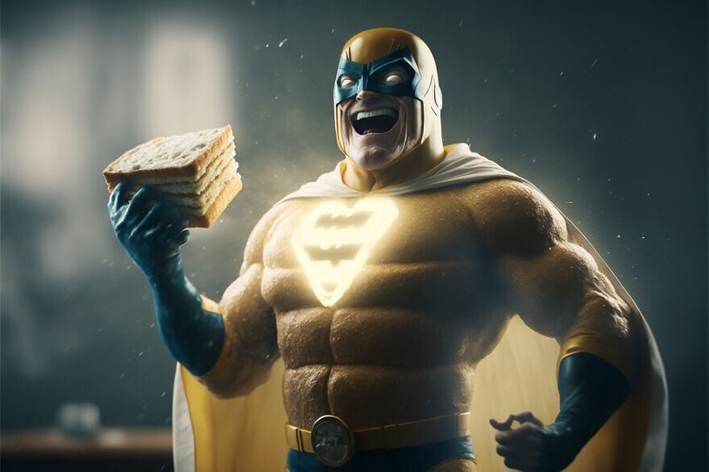 Человек-сэндвич: завтрак без проблем