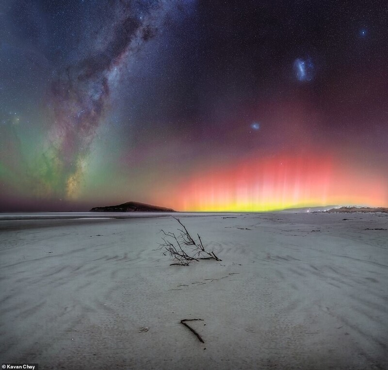 Яркий снимок, сделанный на пляже Тайери в районе Отаго, на Южном острове Новой Зеландии. Фотограф Kavan Chay