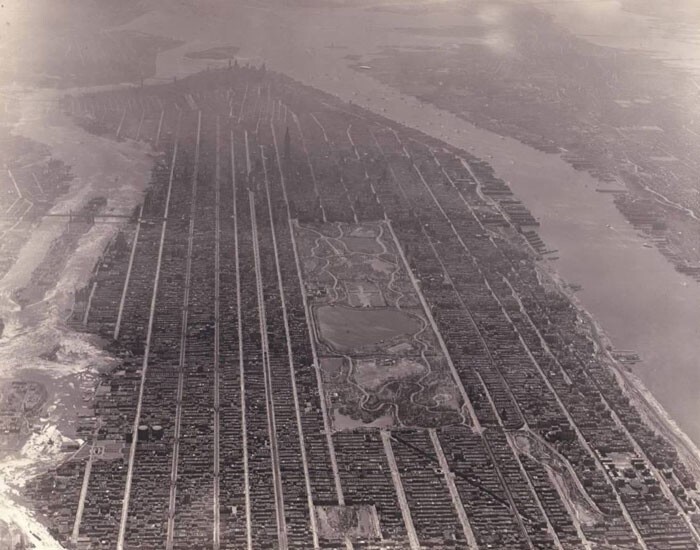 16. Манхэттен с высоты птичьего полета, 1931 г.