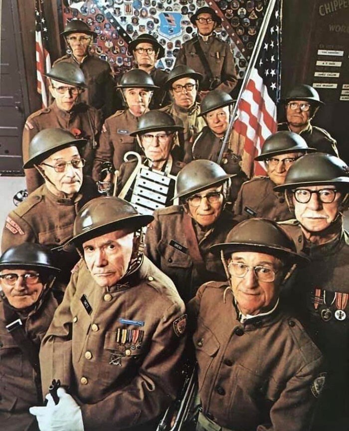 9. Американские ветераны Первой мировой войны на встрече в 1978 году