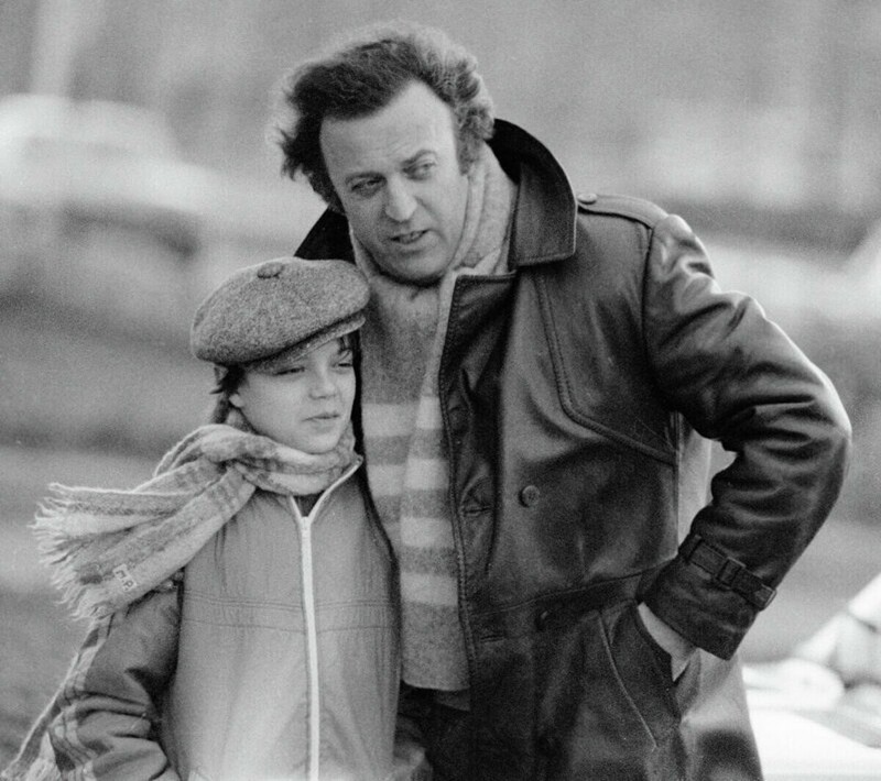 Илья Резник с сыном Максимом, 1982 год