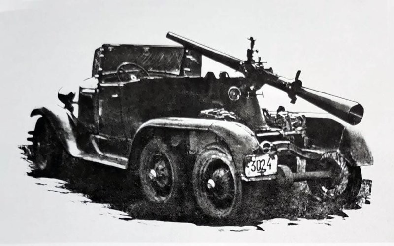 ГАЗ-ТК с пушкой БПК-76 в военном ведомстве шел под обозначением СУ-4