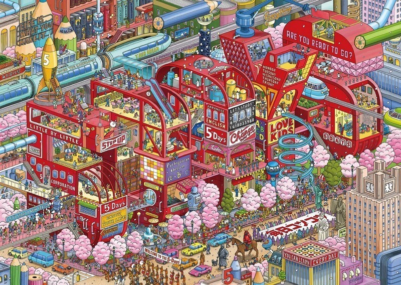 Японская студия создает фантастические подробные иллюстрации
