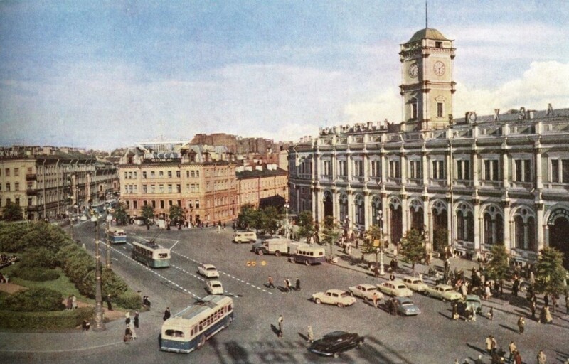 Московский вокзал. Площадь Восстания. 1962 год