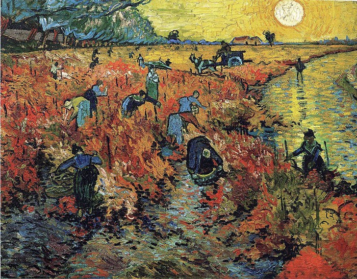 15. До того, как Ван Гог покончил с собой в 1890 году, он продал только одну картину — "Красные виноградники в Арле"