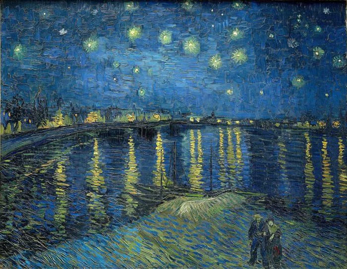 2. Ван Гог написал две картины под названием "Звездная ночь"