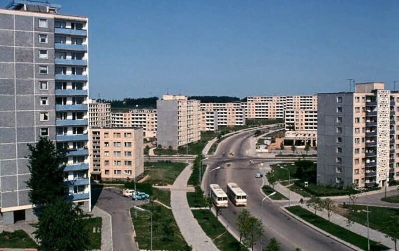 Новый район города Вильнюс. Начало 1970-х годов