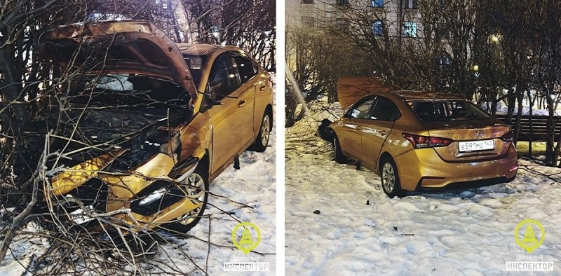 Авария дня. В Петербурге автомобиль вылетел на тротуар и сбил двух женщин