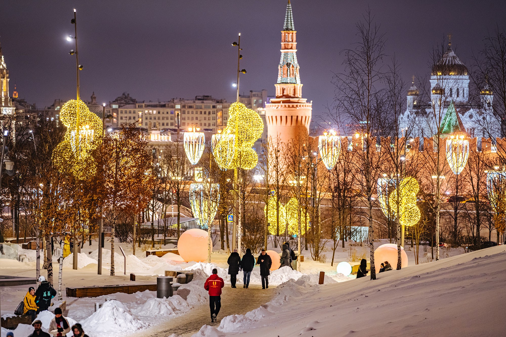 Новый года в городе москва