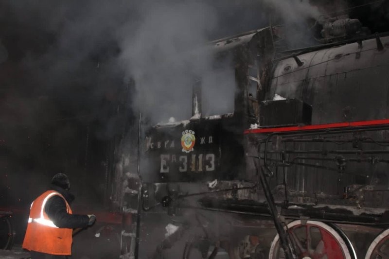 В Перми машинист-кочегар спалил ретропоезд