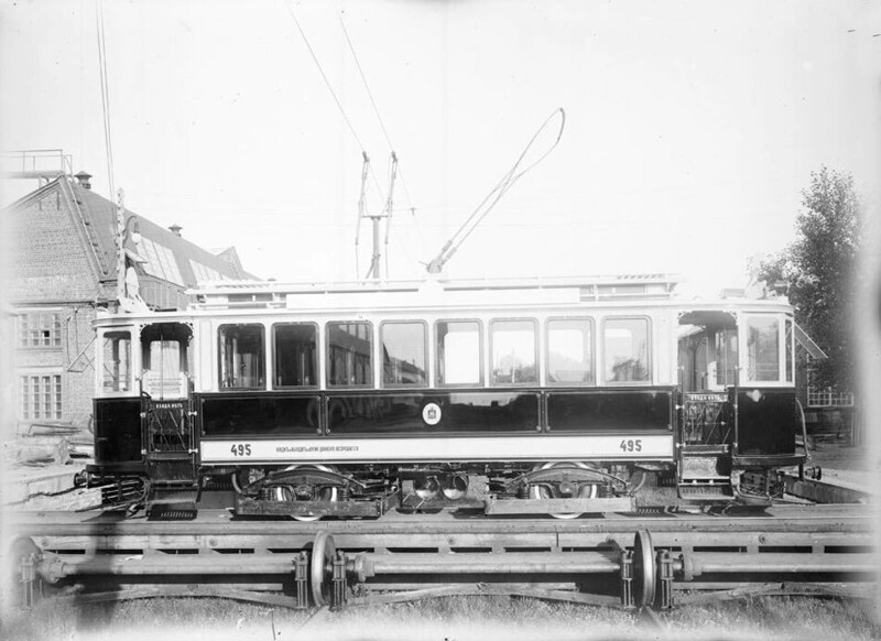 Сормовский завод. Трамвайный вагон №495, 1909 год. Вагон использовался до 1960 года