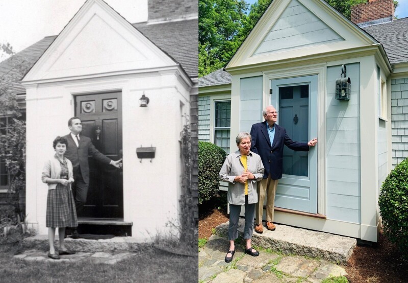Один и тот же дом и его жители в 1963 году, и в настоящее время