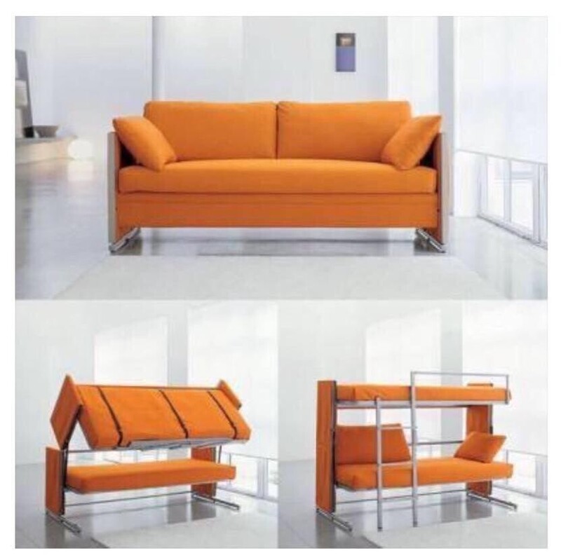 Диван-кровать, который превращается в двухъярусную кровать