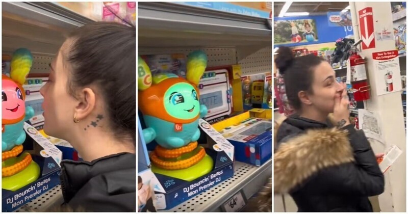 "Ах": шалость девушки в магазине с игрушками