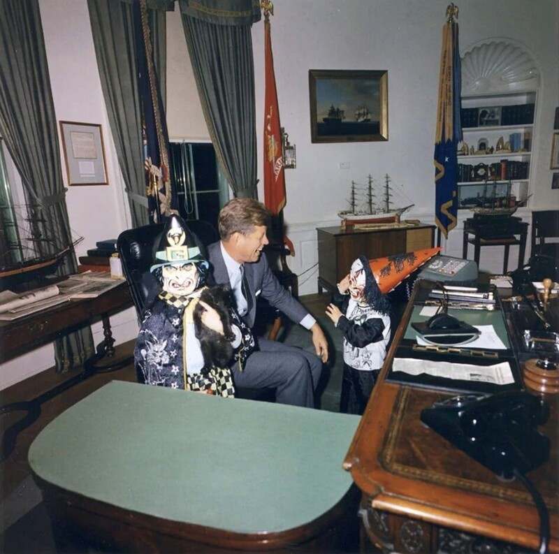Последний Хэллоуин президента США Джона Кеннеди в Белом доме, 1963 год