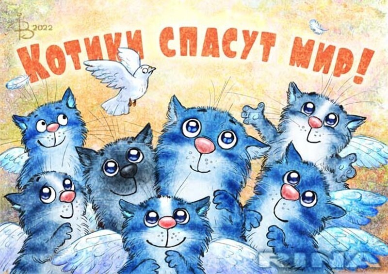 Коты минской художницы Ирины Зенюк. 2022 г