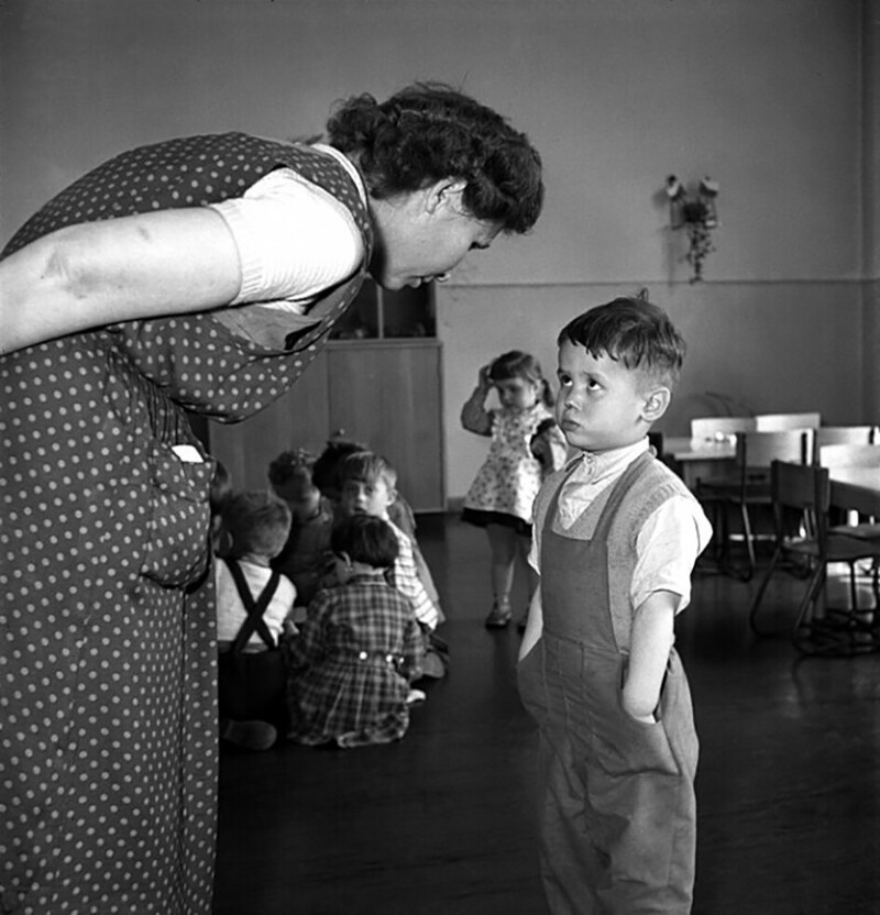 В детском саду, 1958 год. Фотограф Вилем Кропп