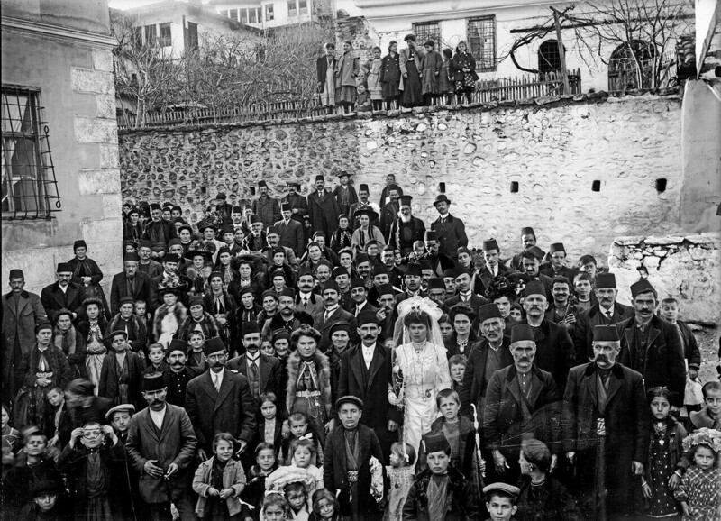 Большая греческая свадьба. Кастория. Снято в период 1898 – 1912 годы