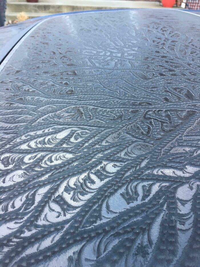 1. "Как замерзла моя машина сегодня утром"